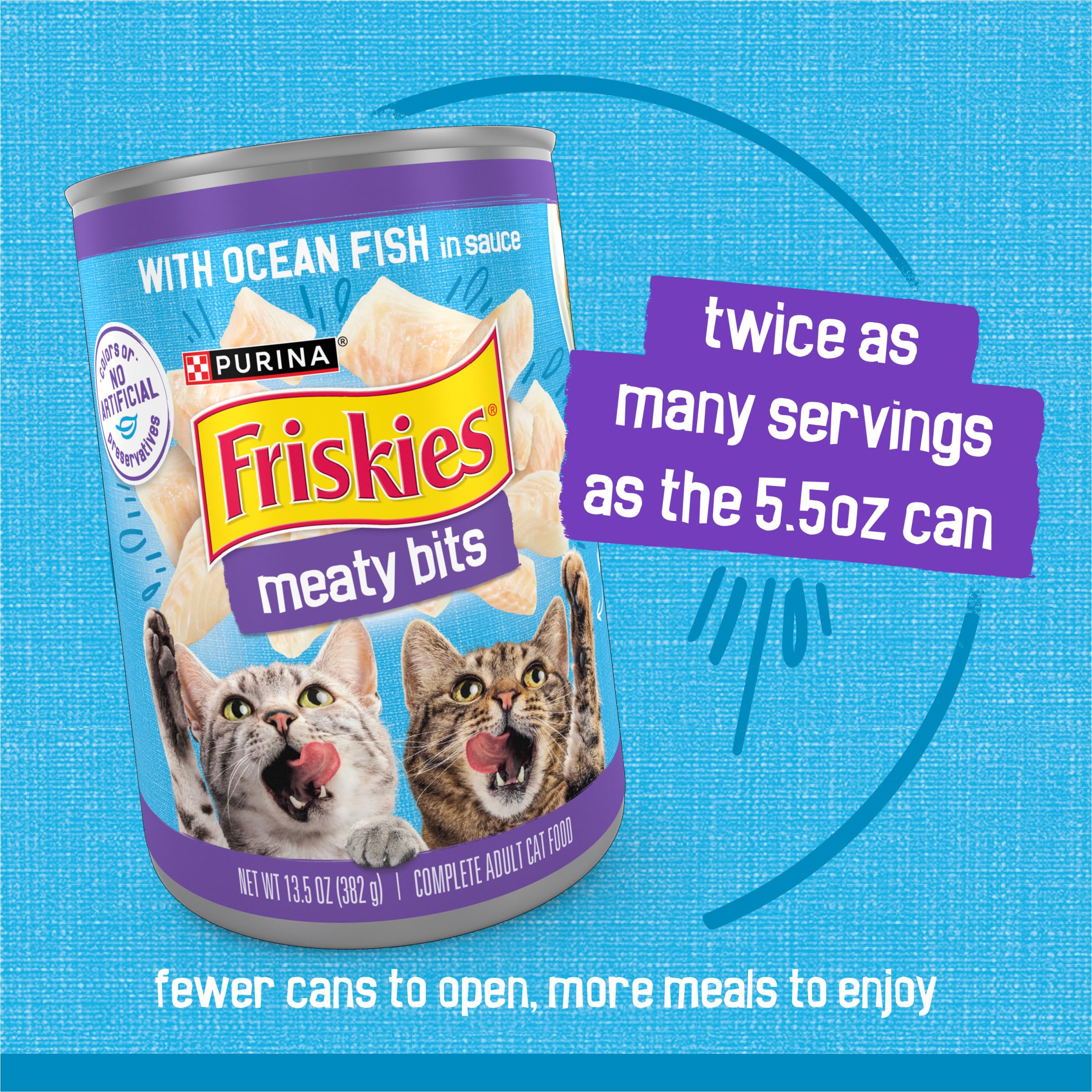 Friskies Meaty Bits Ocean Fish Flavor Satisfaction