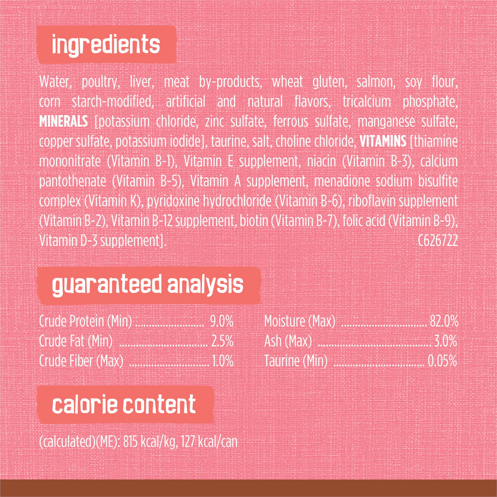 No artificial colors or preservatives in Friskies wet cat food