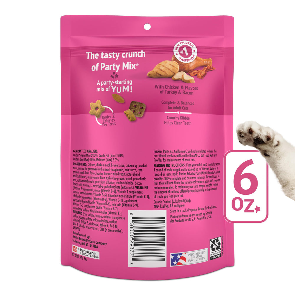 Friskies Party Mix California Crunch designed for adult cat nutrition