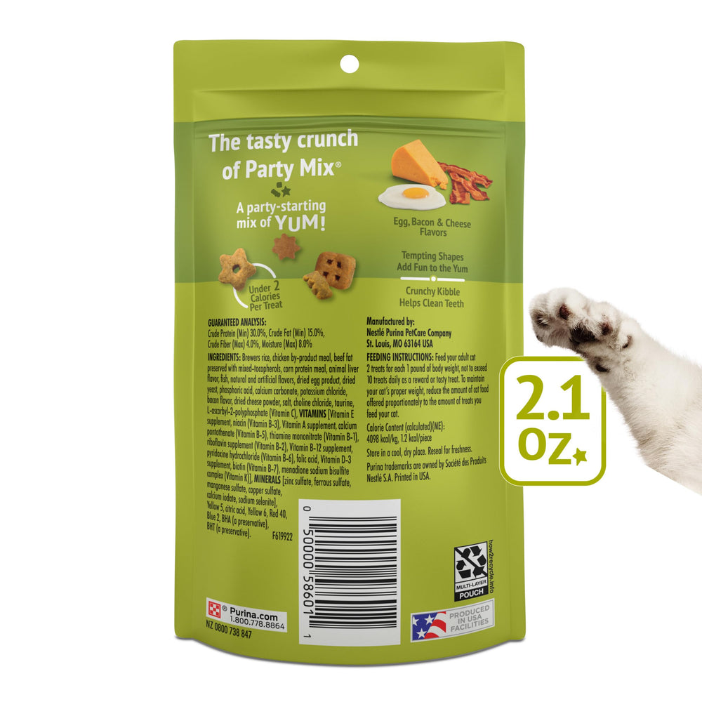 Purina Friskies treats are produced in U.S. facilities for quality.