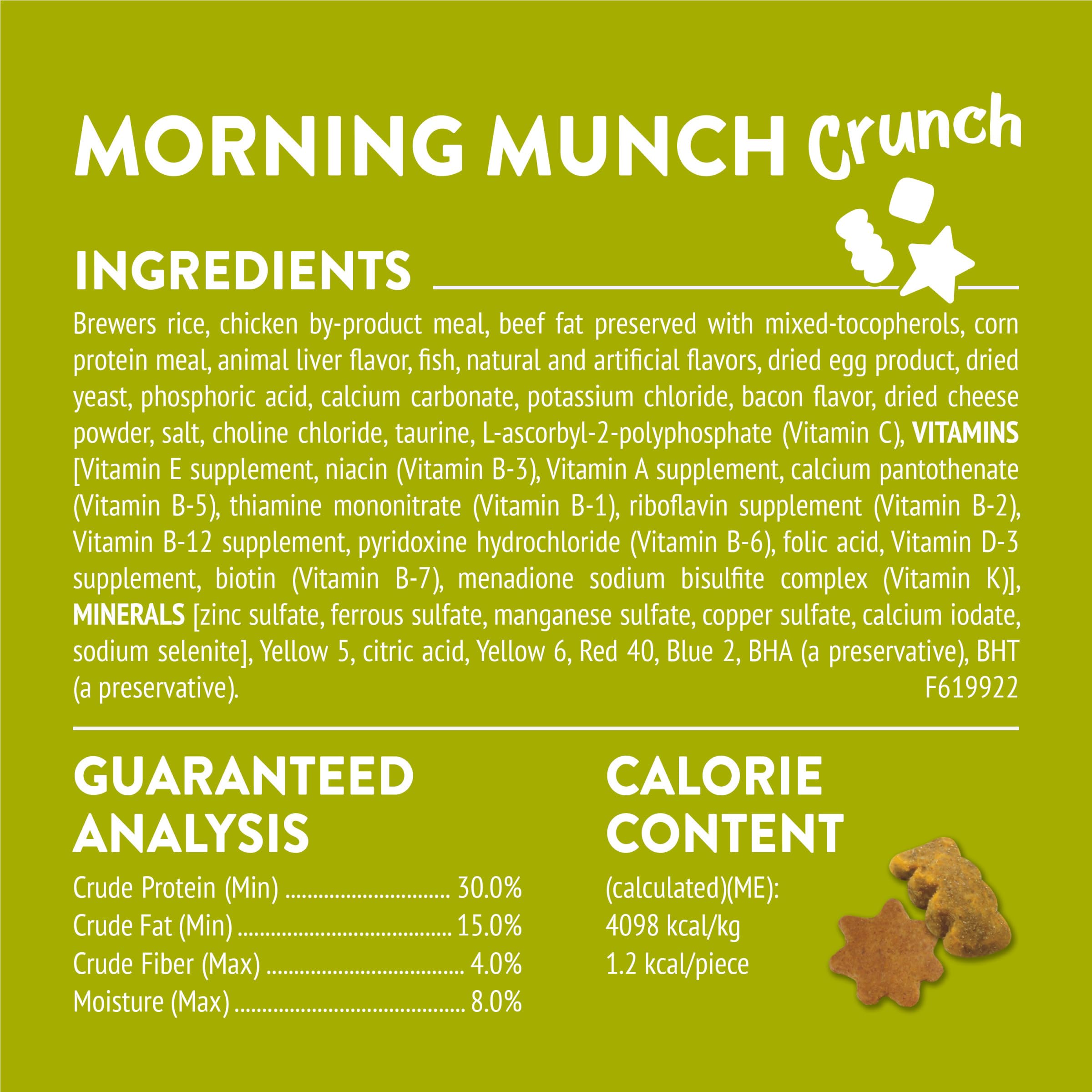 Friskies Morning Munch resealable pouch keeps treats fresh.