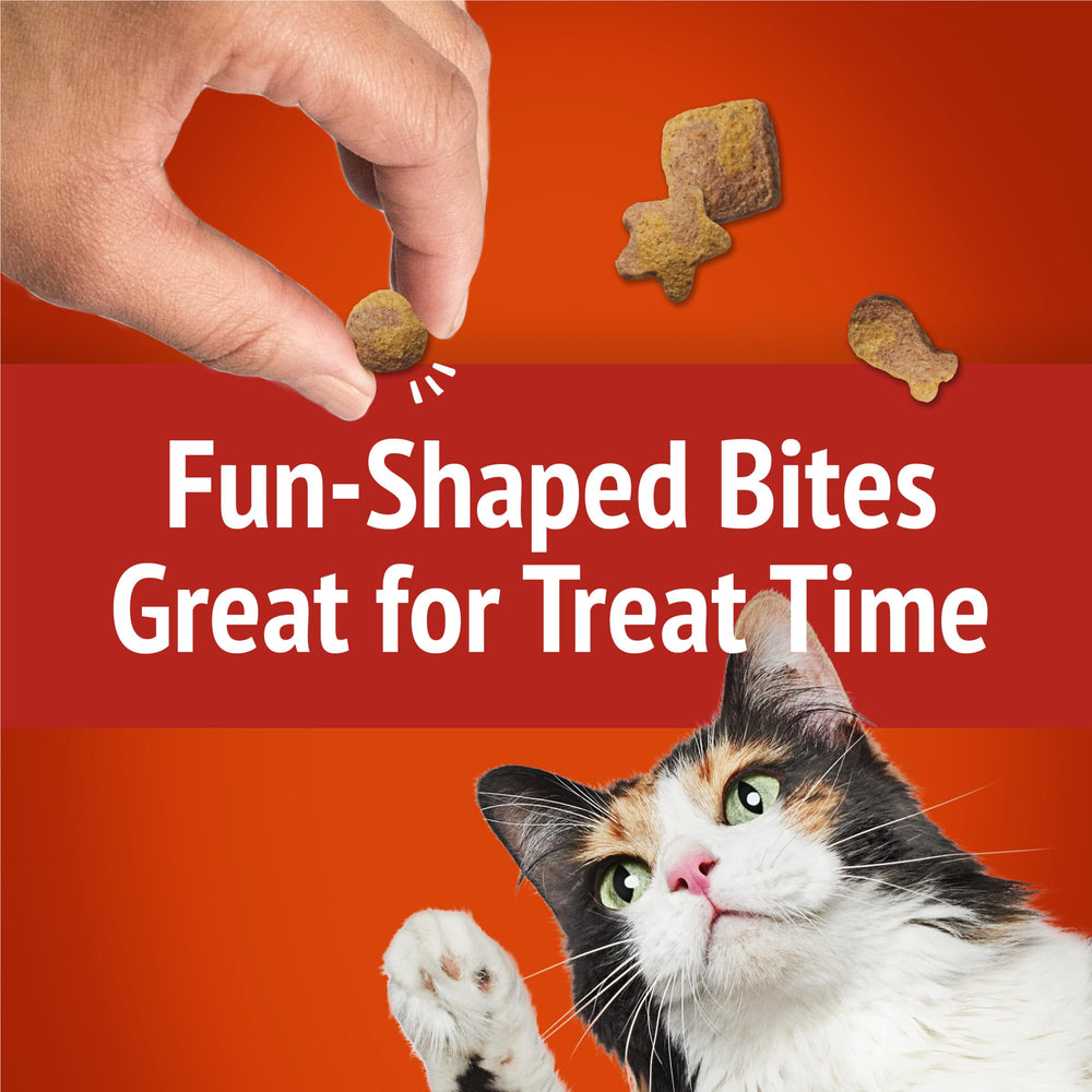 Friskies Party Mix Gravy-licious bite-sized snack for quick treats.