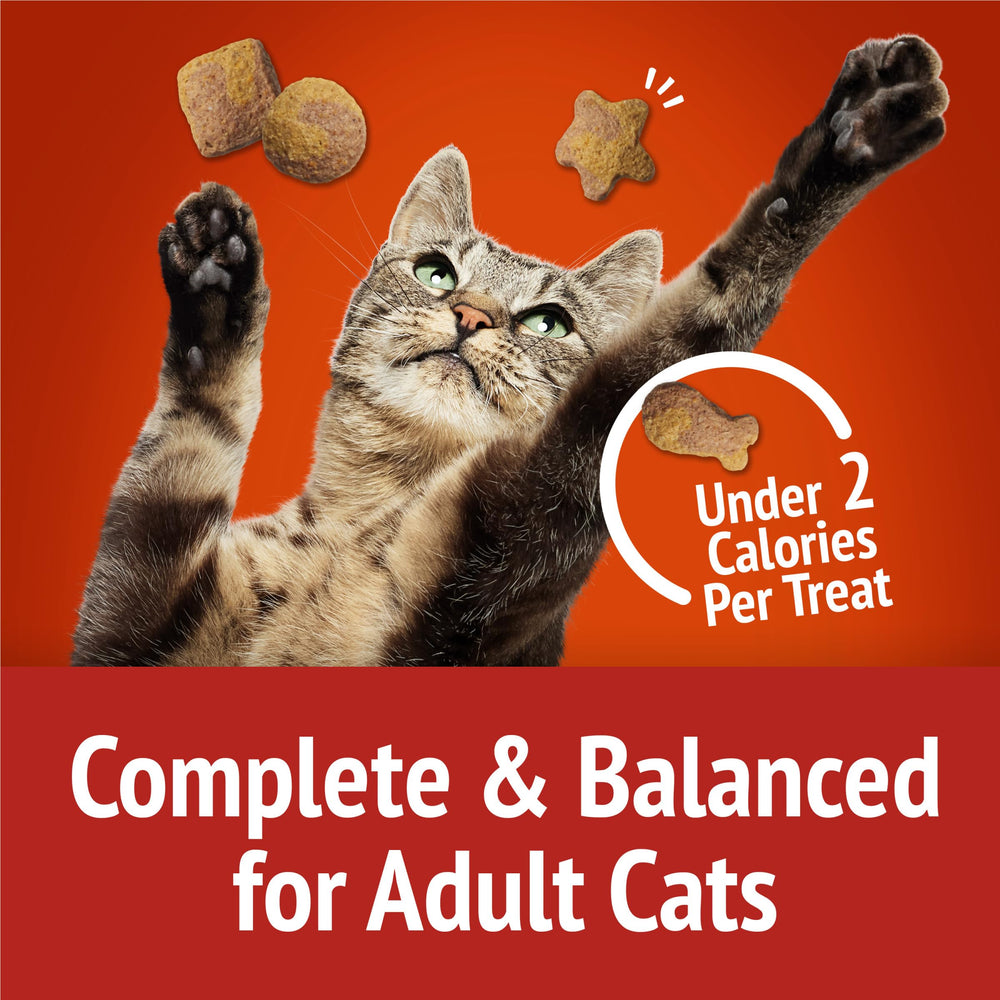Friskies Party Mix Gravy-licious cat treat rewards during play.