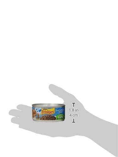 Friskies liver and chicken dinner packaging with 24 cans.