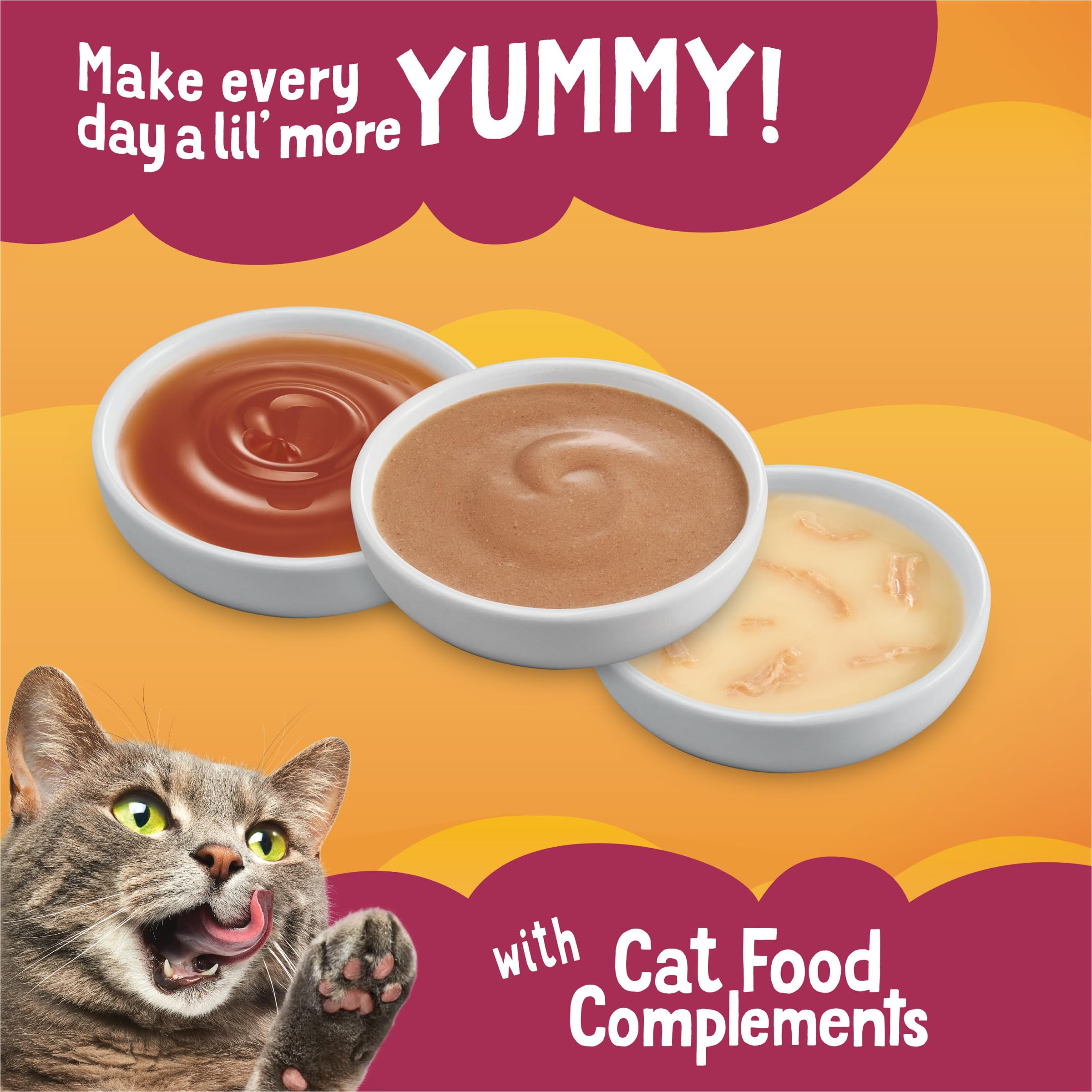 Friskies Poultry Faves lil slurprises pouch playful treat variety.