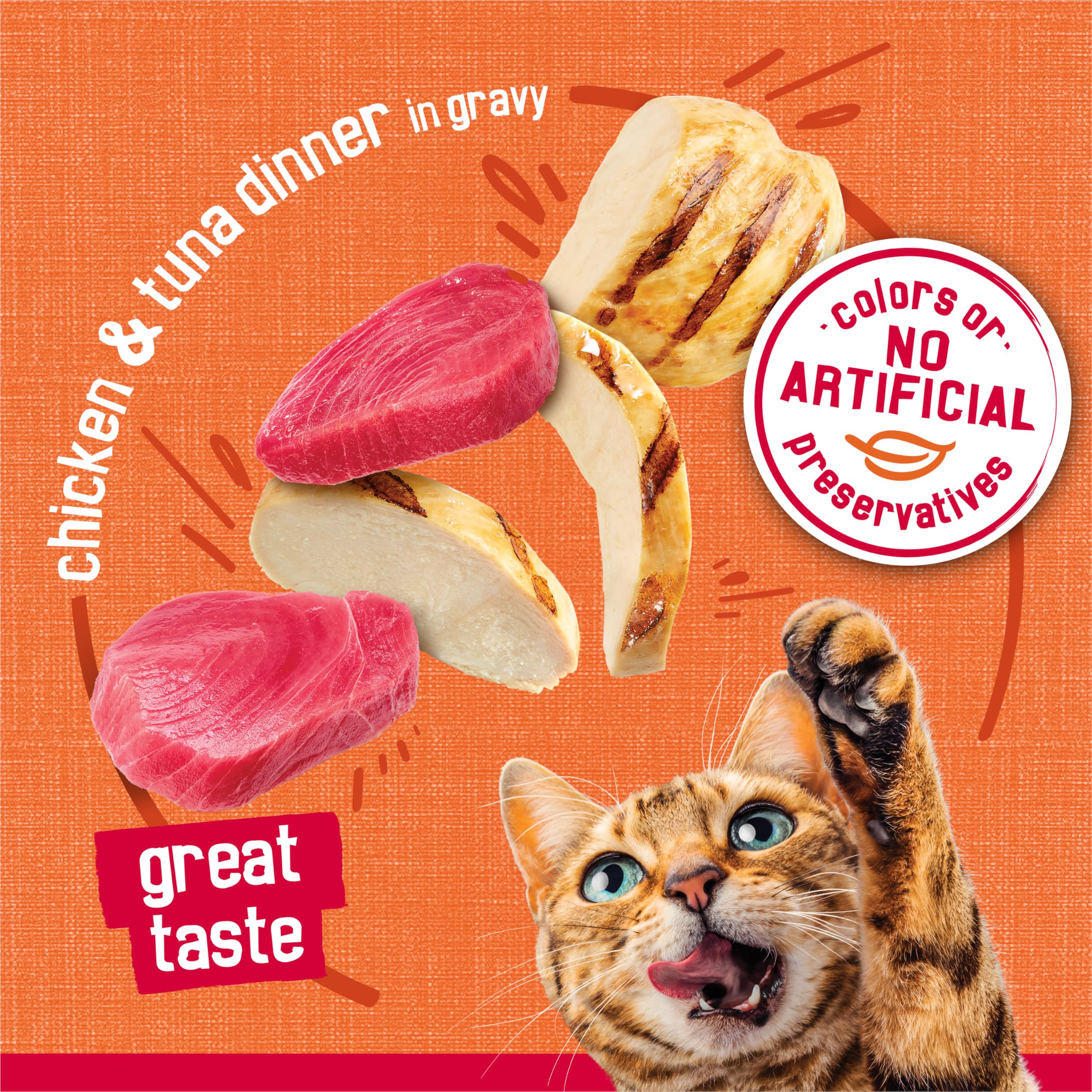 Friskies Prime Filets aroma at opening sparks cat curiosity