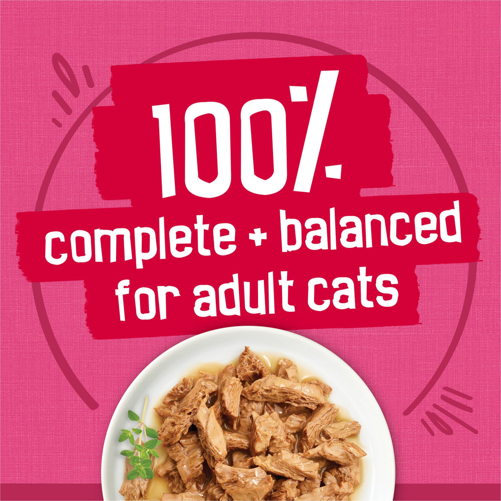Shredded soft chunks in Friskies Prime Filets offer a tempting texture