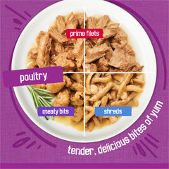 Friskies prime-filets image displaying tender filets for a premium texture