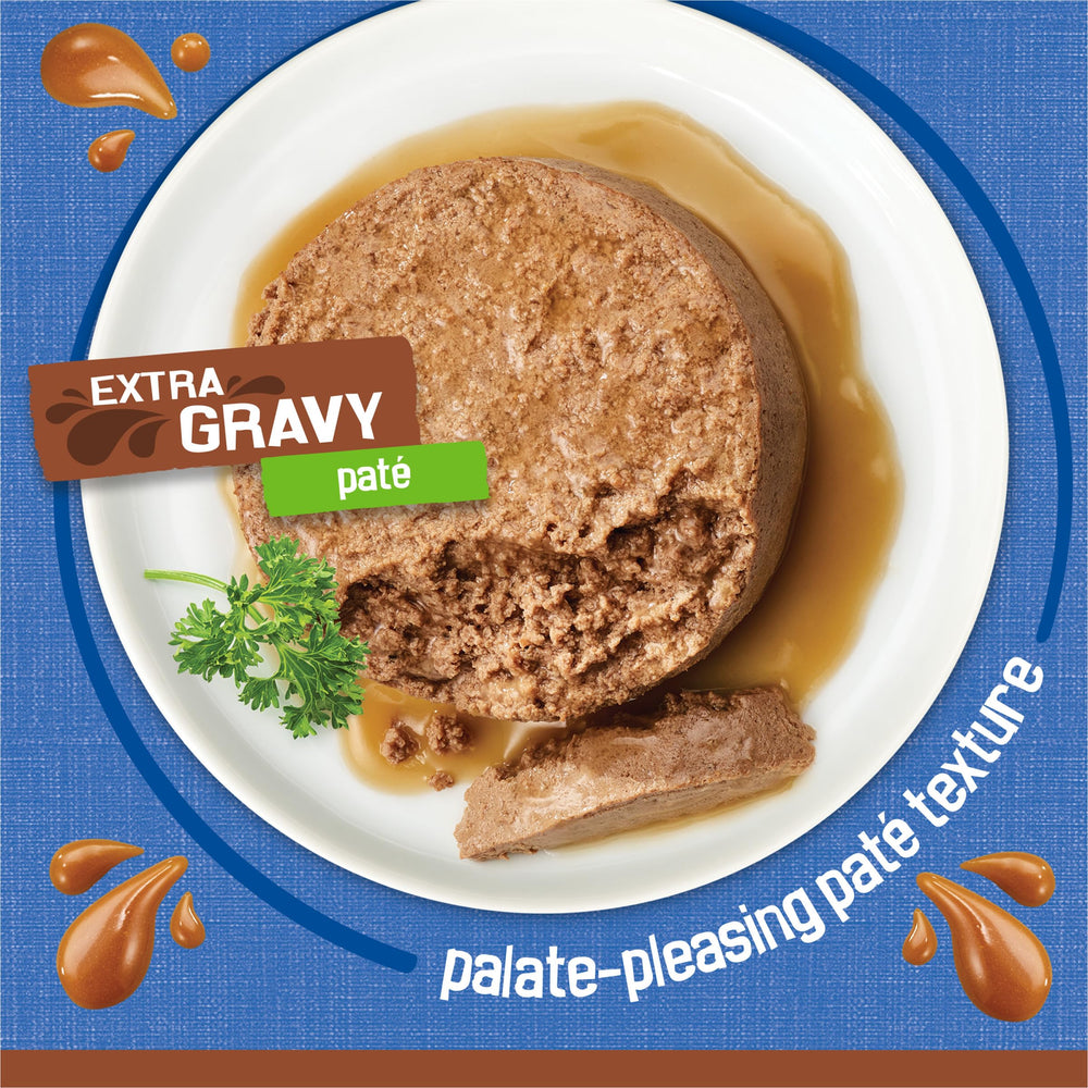 Friskies Pull-tab Can shows convenient, quick opening for serving.