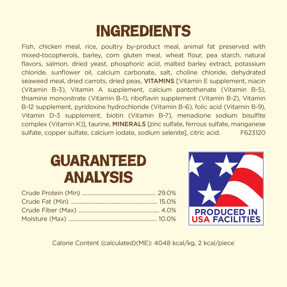 Purina Friskies produced in Purina-owned U.S. facilities.