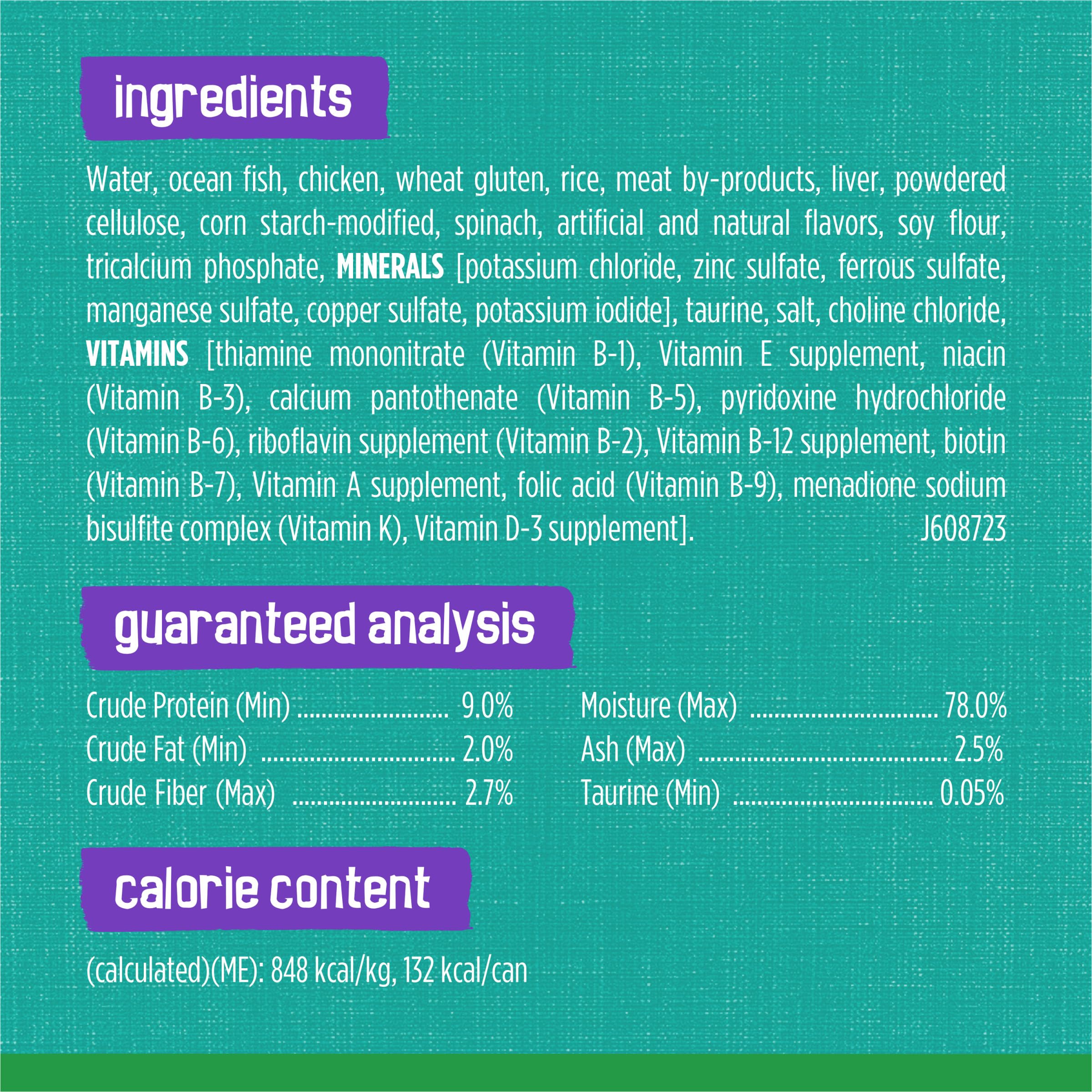 Friskies Recyclable can highlights eco-friendly packaging.