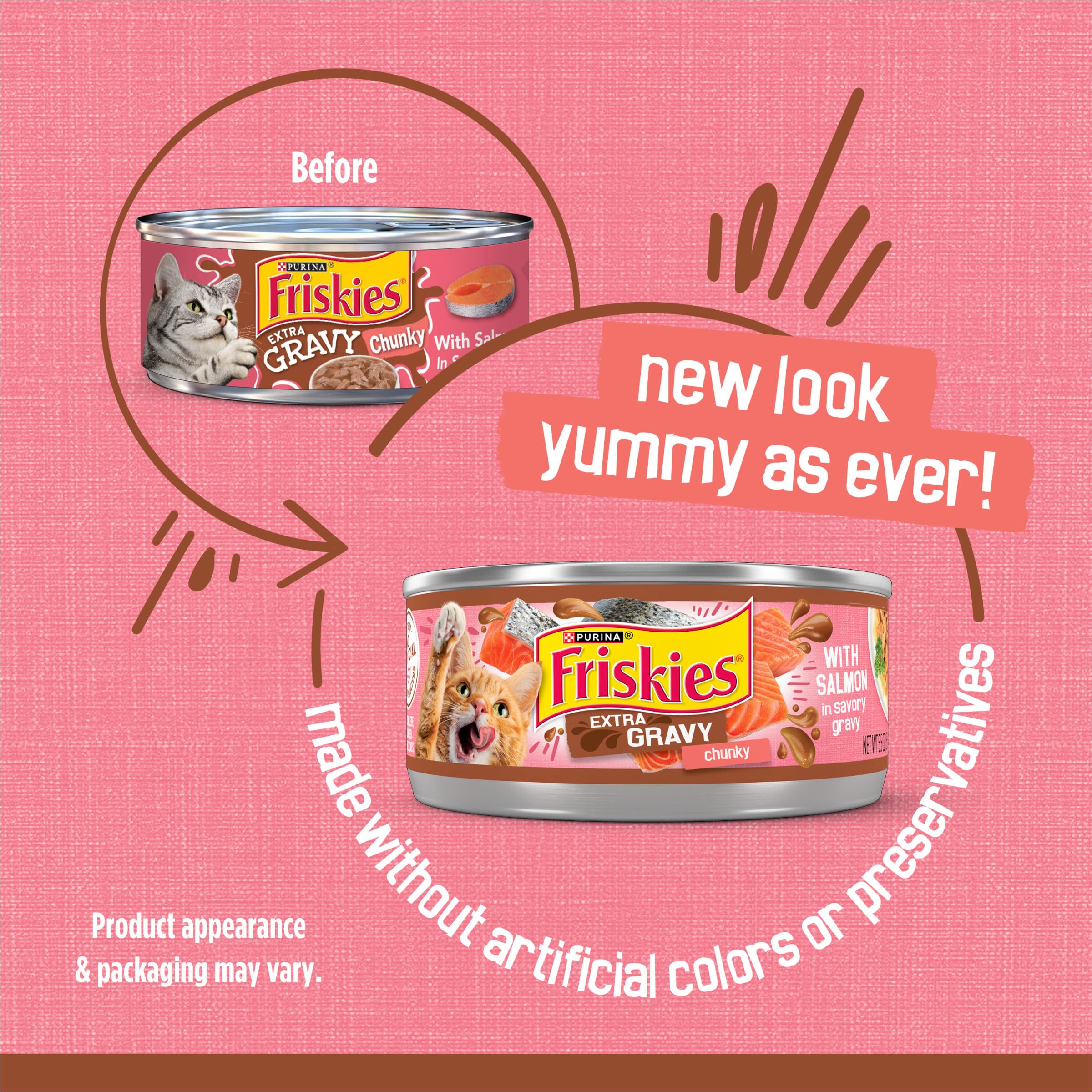 Friskies SauceSations salmon and tuna in creamy sauce for mealtime appeal
