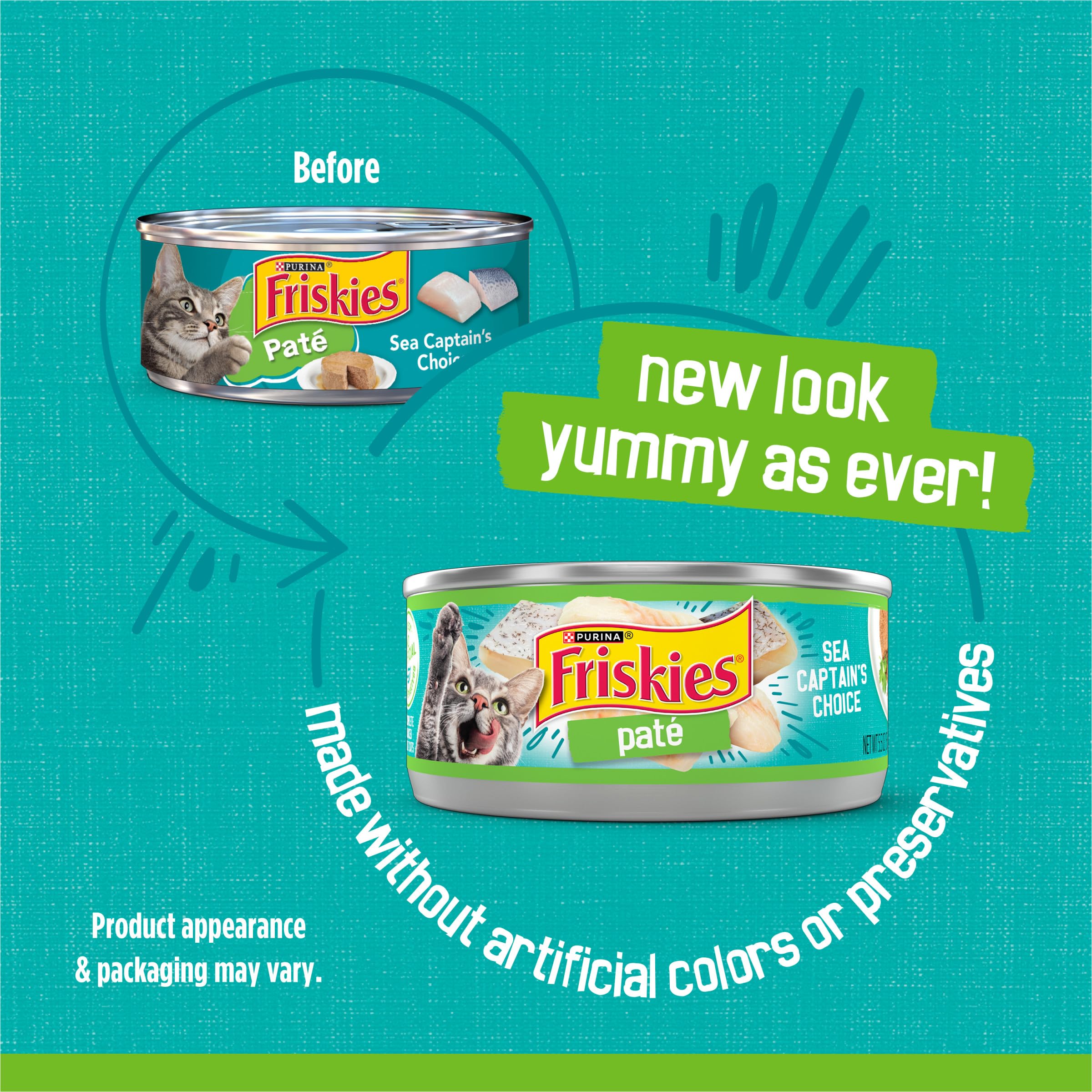 Friskies Sea Captain's Choice pate served in a bowl with smooth texture