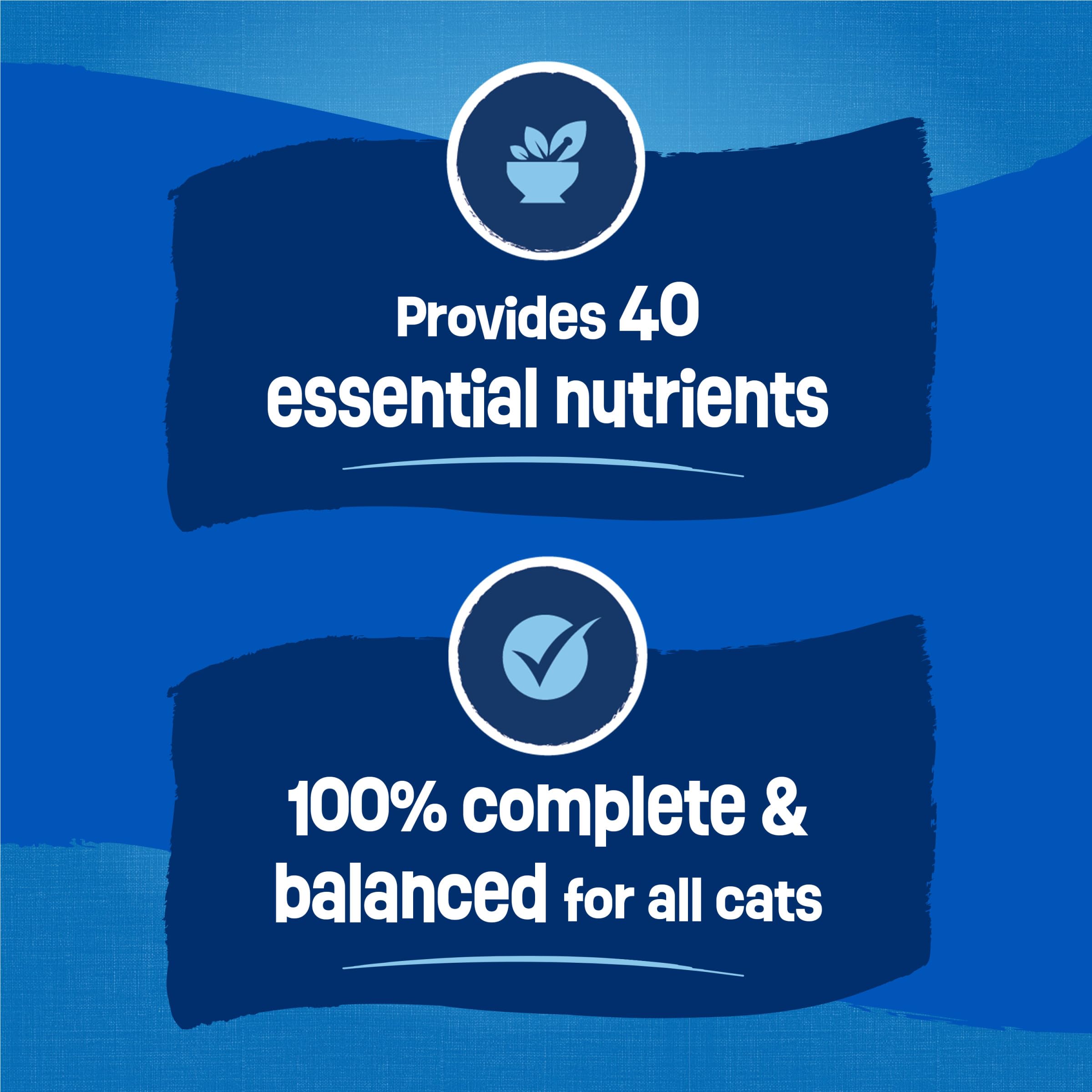 Kibble from Friskies Seafood Sensations supports a healthy coat with fatty acids.
