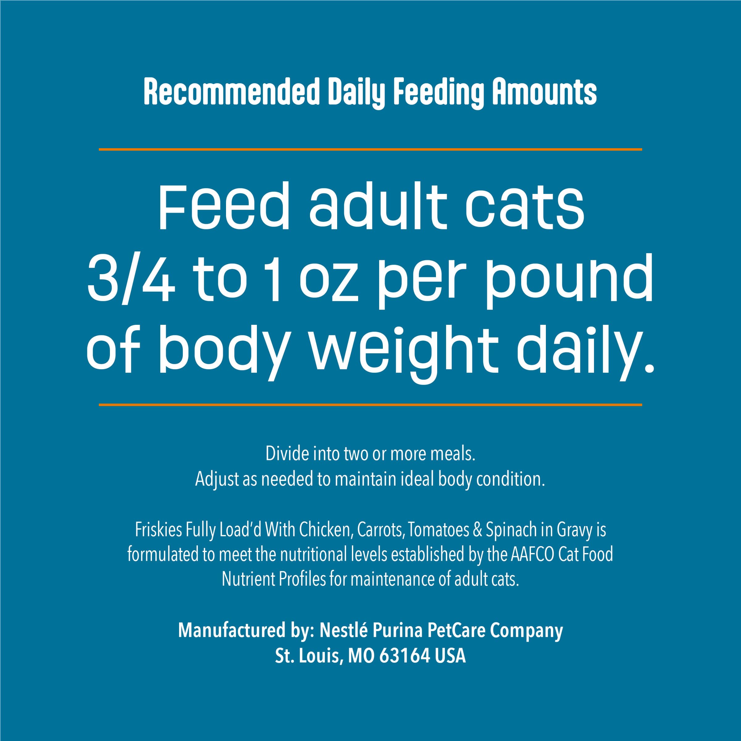 Friskies serving bowl ready with wet food for a meal.