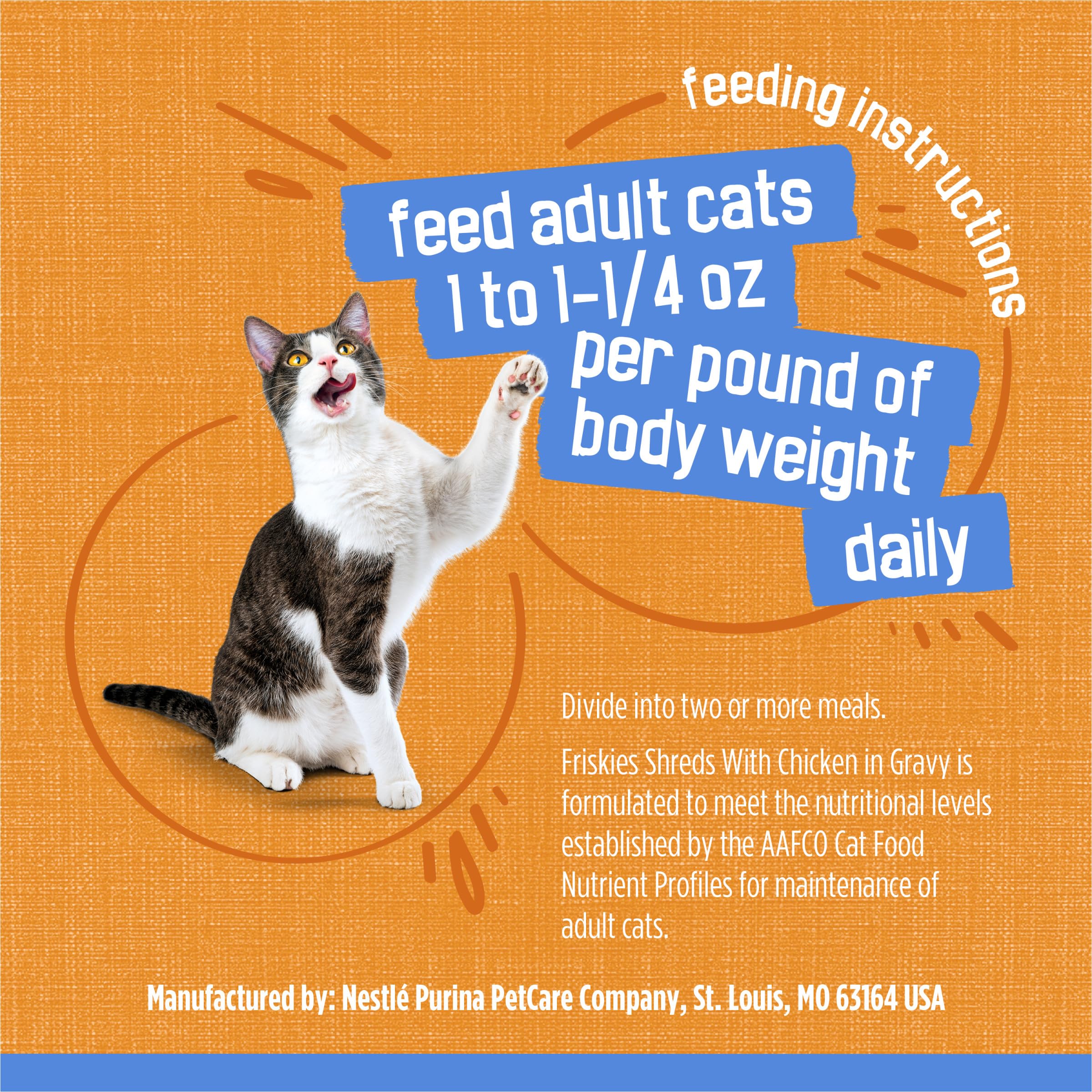 Friskies recyclable can closeup demonstrates eco-friendly packaging