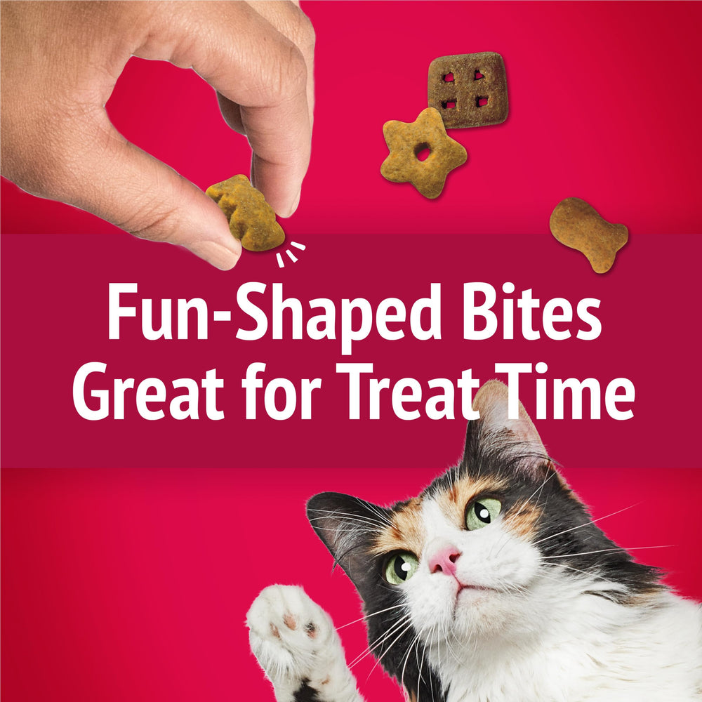 Food visual with cats and treats highlighting bonding moments powered by Friskies.