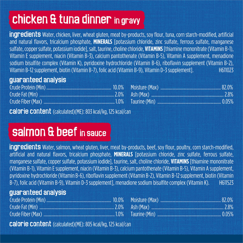 Friskies Taurine supports healthy vision in adult cats.