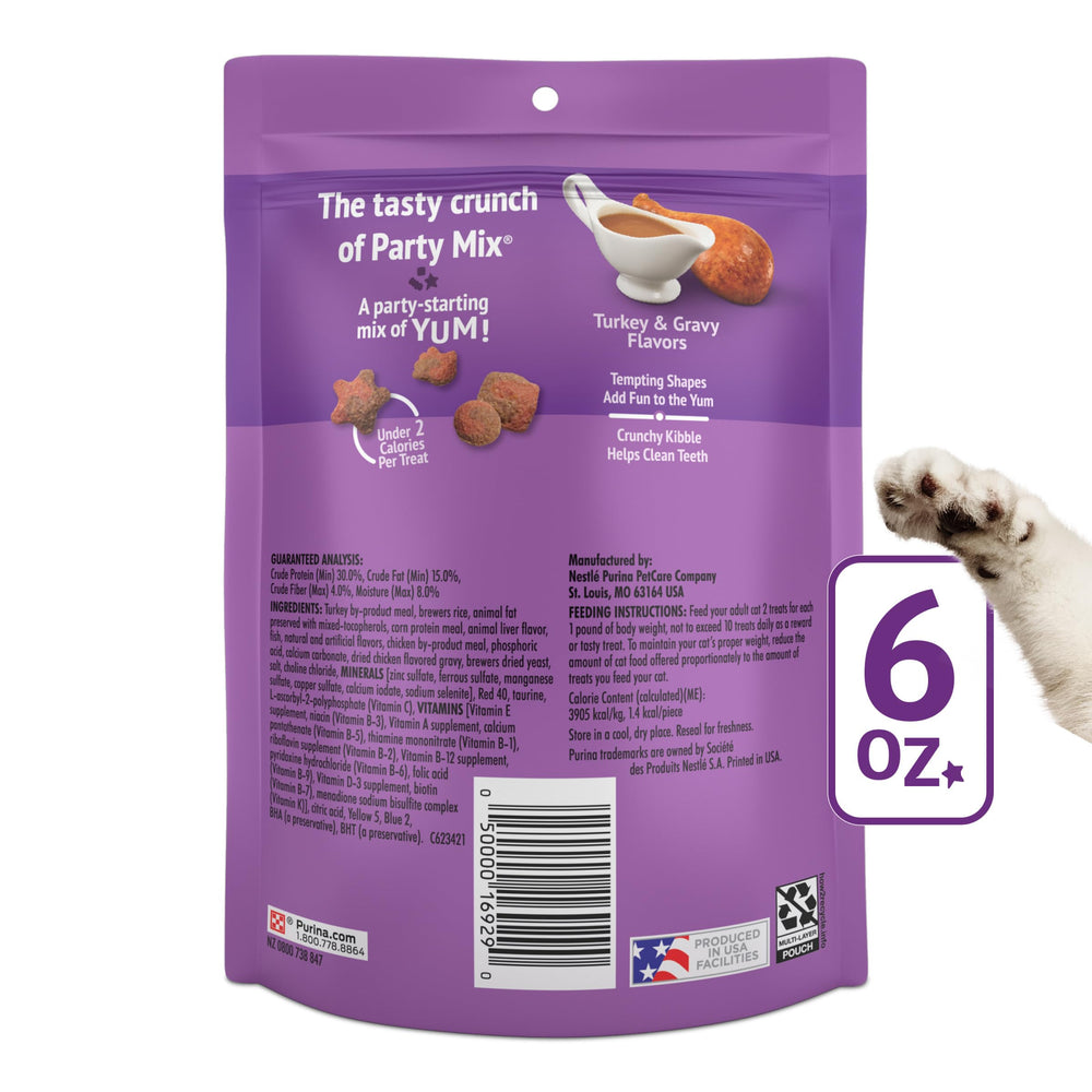 Friskies treats manufactured in U.S. facilities signal trusted production.