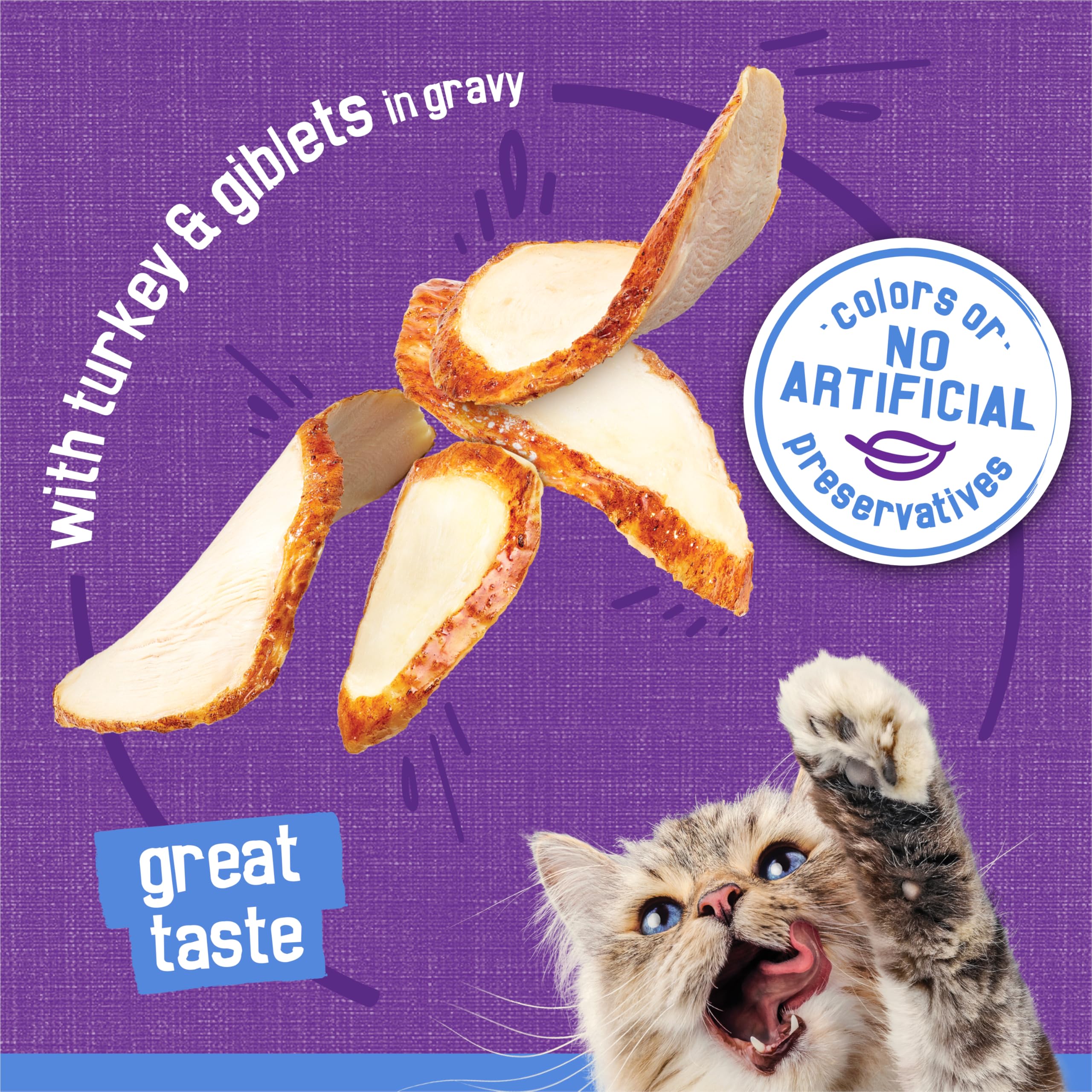 Purina Friskies product label indicating U.S.-based production.