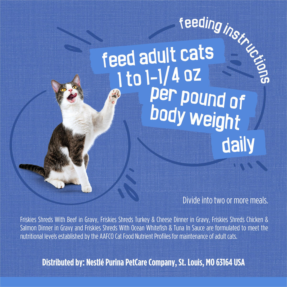 Friskies brand logo visible on can for trust.