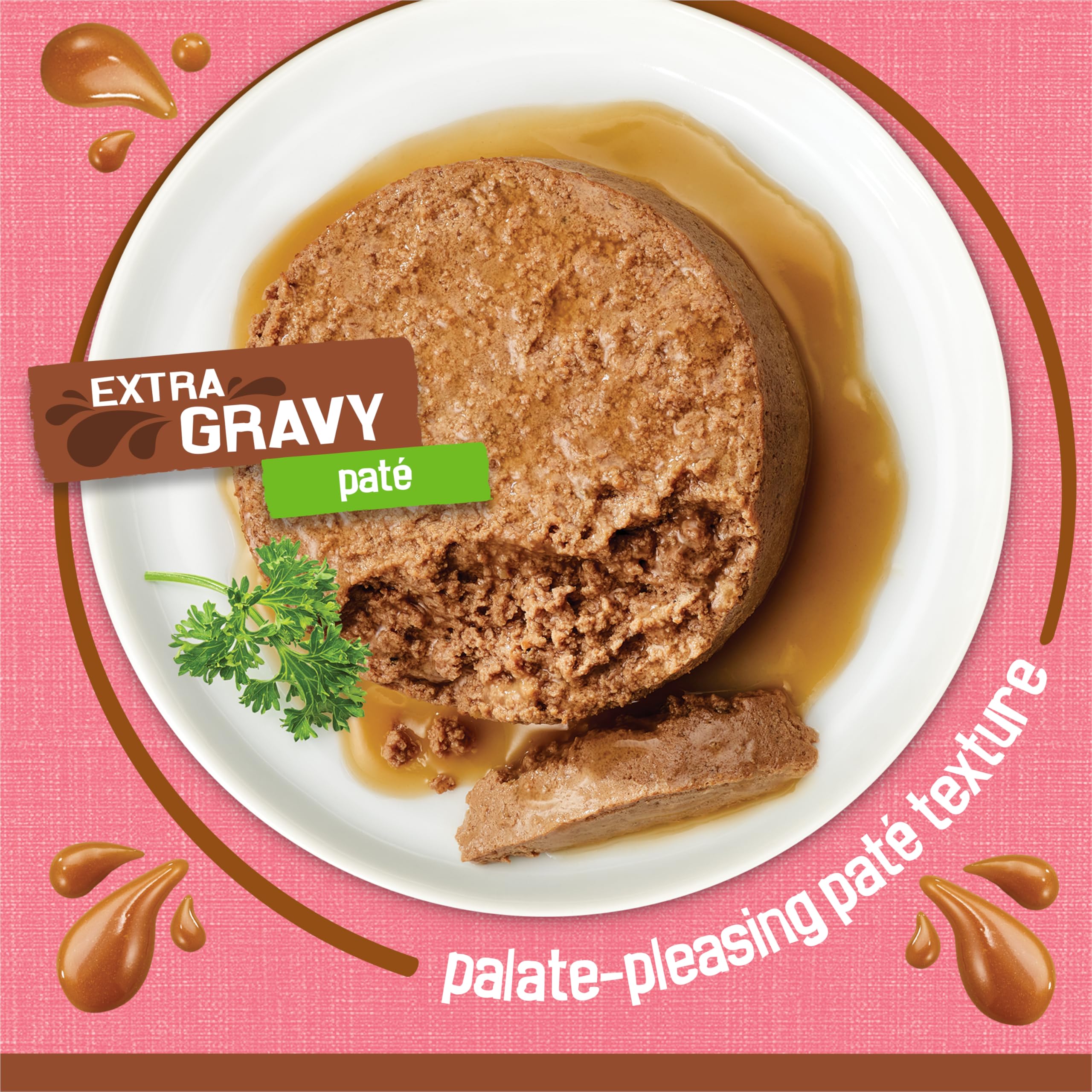 Cat enjoys Friskies wet food in a bowl with savory gravy at mealtime.