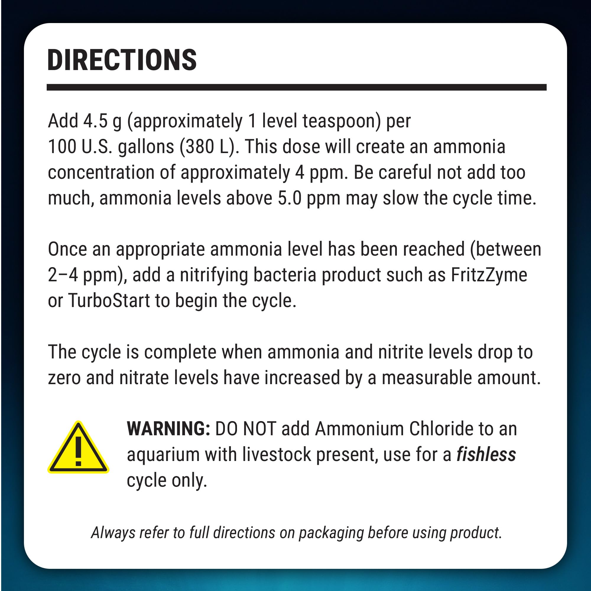 Professional-grade packaging supports reliable, repeatable dosing in tanks.