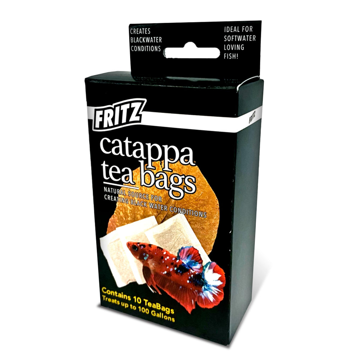 Fritz Aquatics Betta Botanicals tea bag in filter for tannin infusion