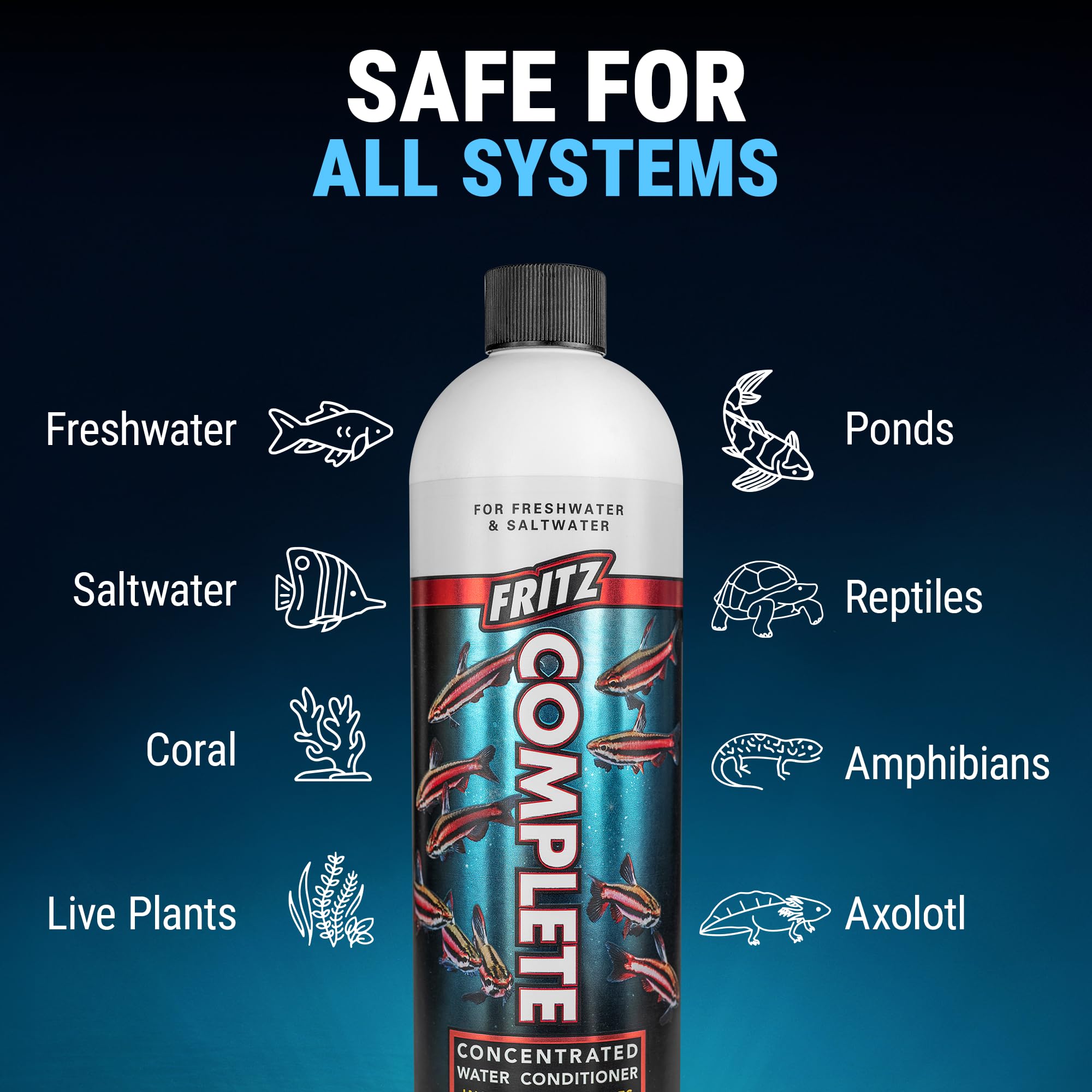 Bio-filter-friendly action reduces toxins while preserving bacteria.