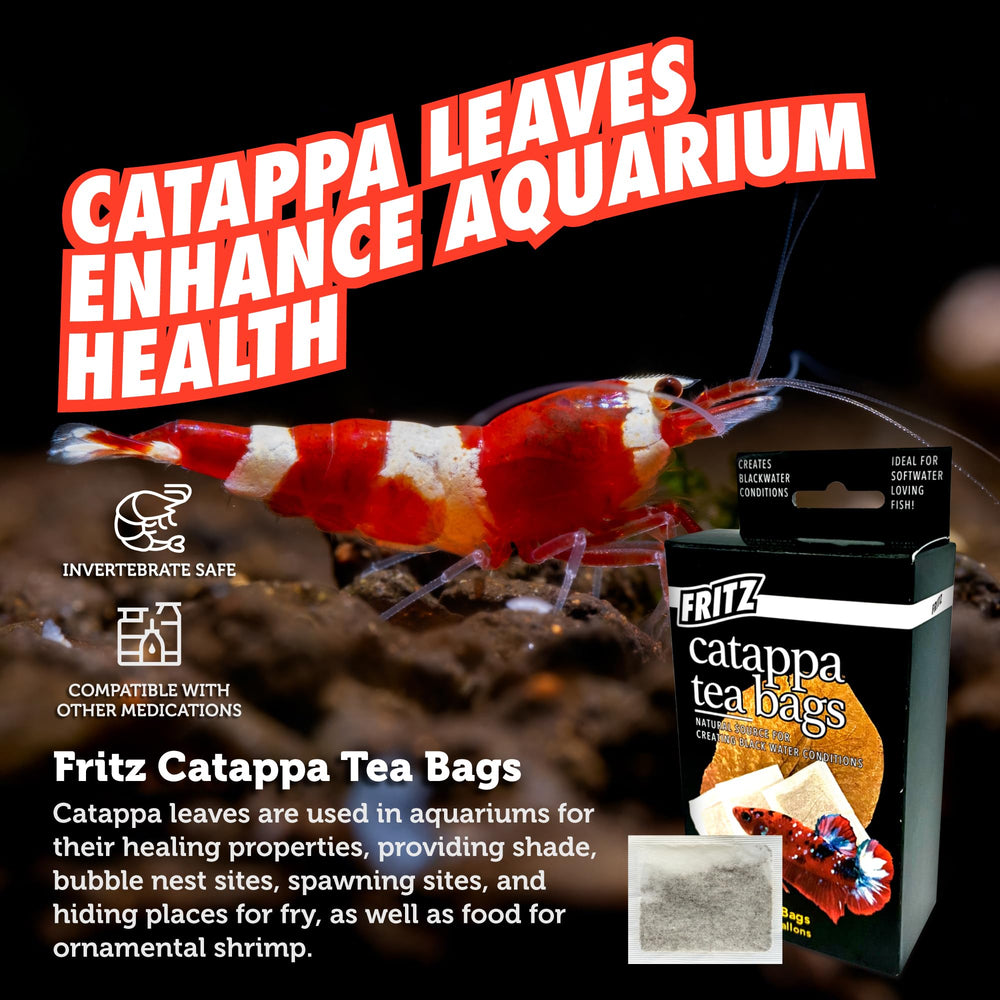 Fritz Aquatics Catappa tea leaf color enhancement in aquarium