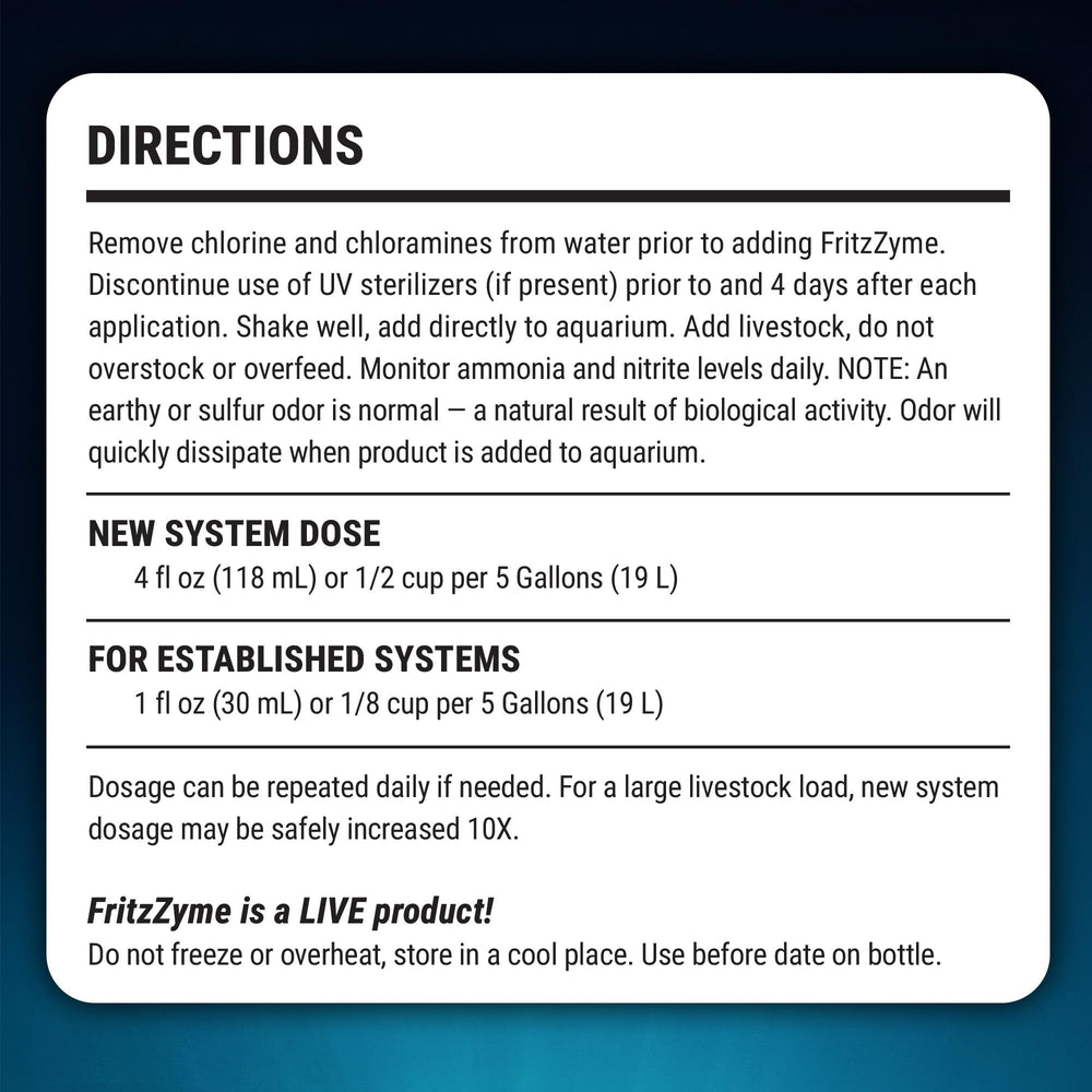 FritzZyme 9 saltwater aquarium deployment benefits livestock safety.