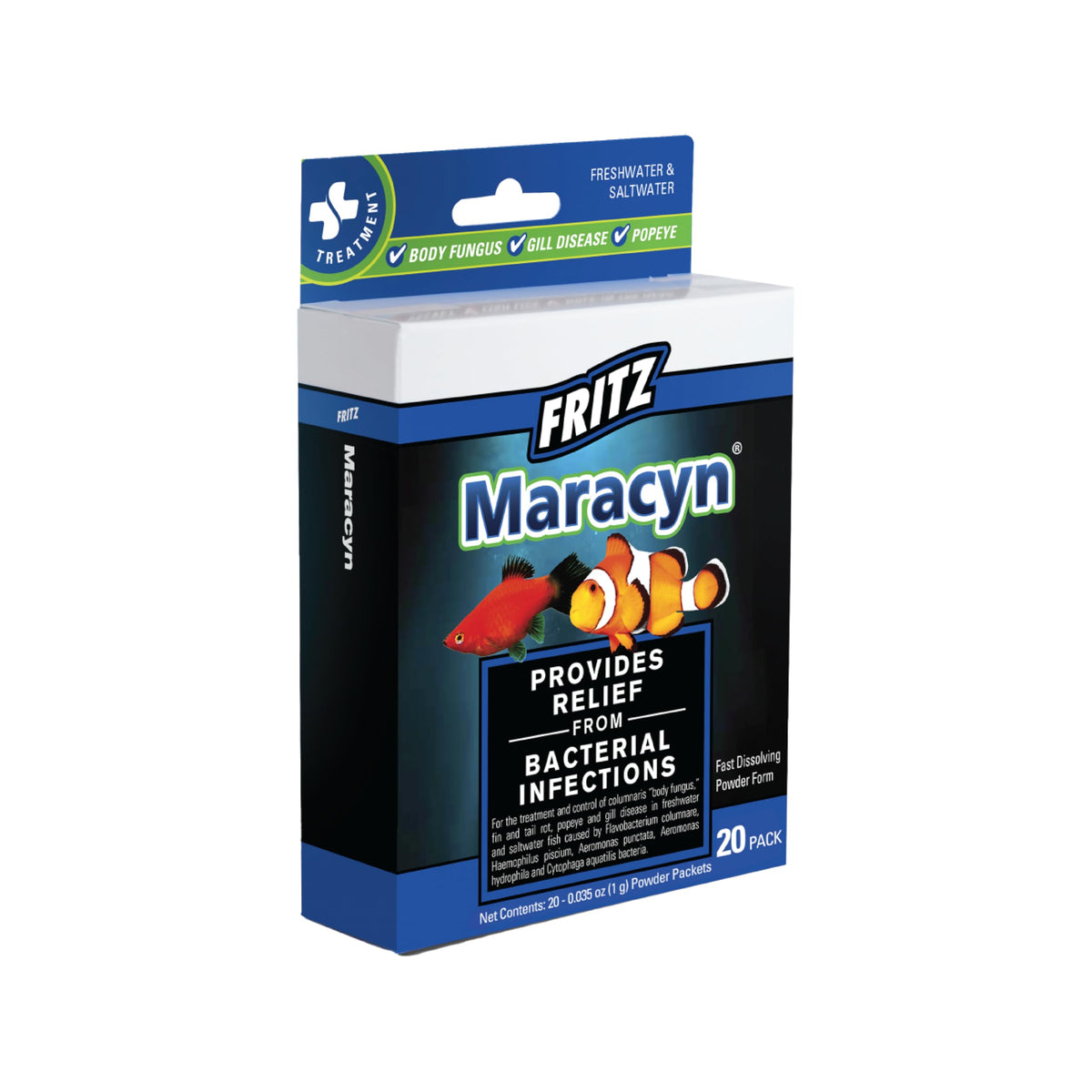 Fritz Aquatics Fritz Maracyn bottle label for easy dosing in aquariums