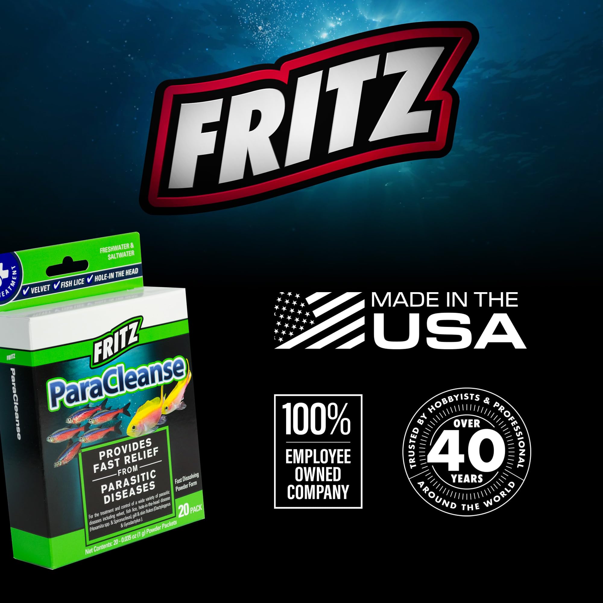 Fritz ParaCleanse packaging shows clear dosing directions.