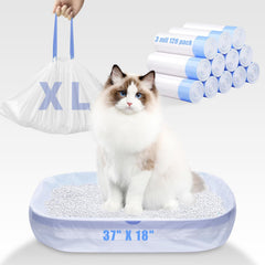 Frnoip 3MIL extra-thick litter bags resist claws for heavy use.