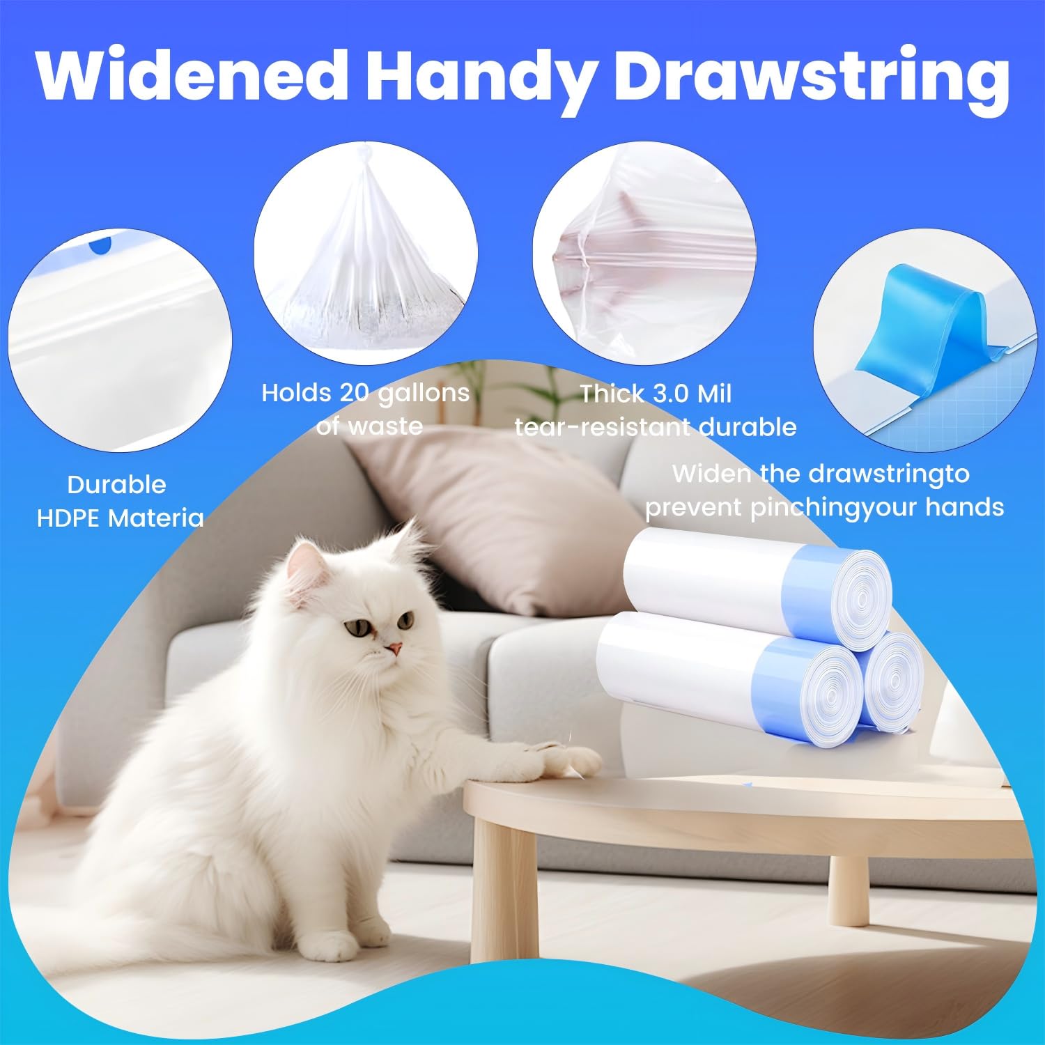 Frnoip easy-cleanup liner allows quick litter area refresh.