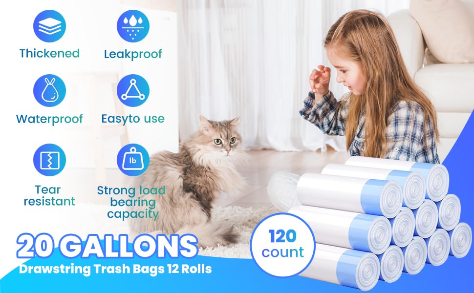 Frnoip 8-10 gallon capacity suits multi-cat households.