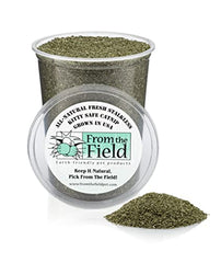 From The Field catnip powder texture close-up highlighting smooth texture for toy filling.