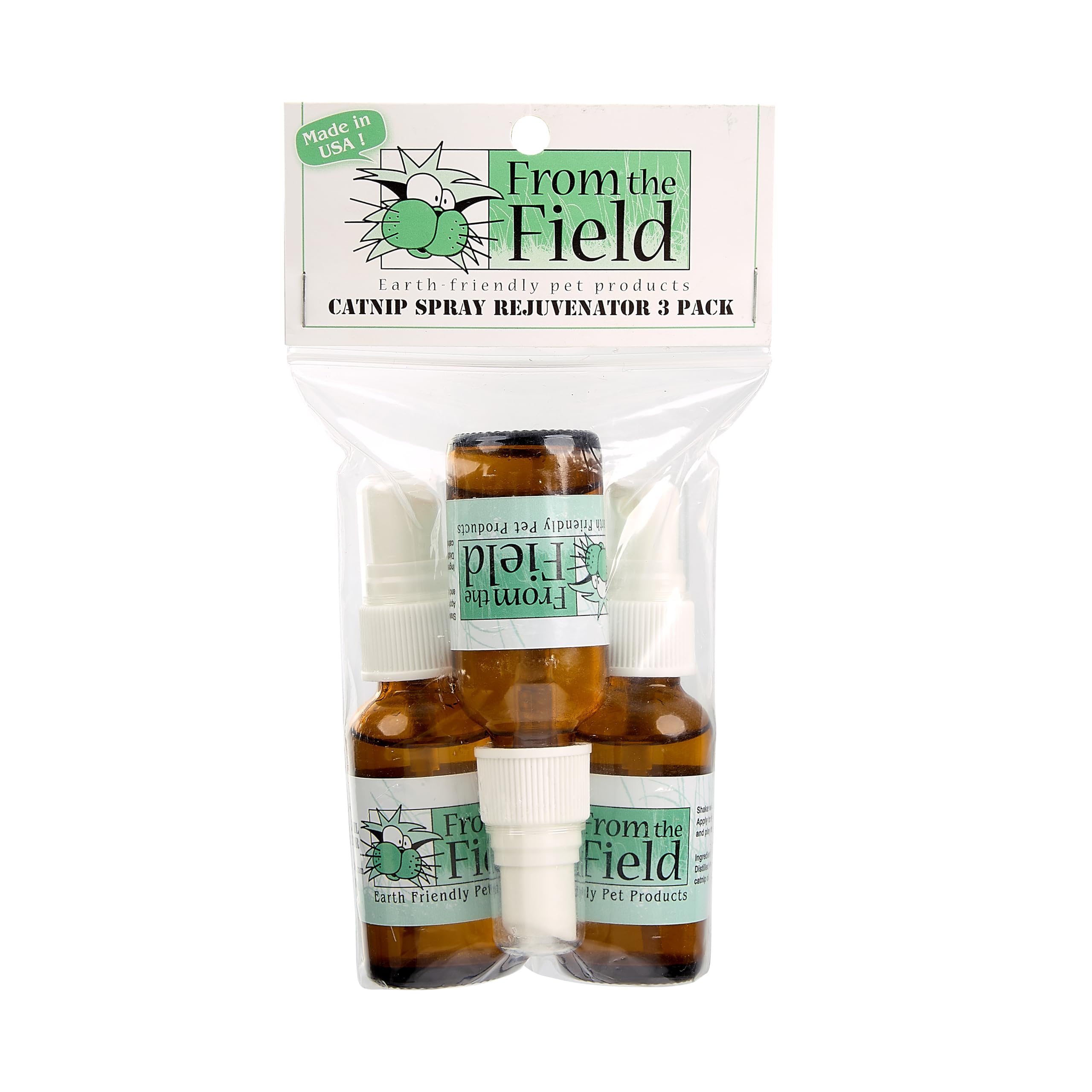 From The Field Catnip Spray bottle pour boosts playtime with fresh scent