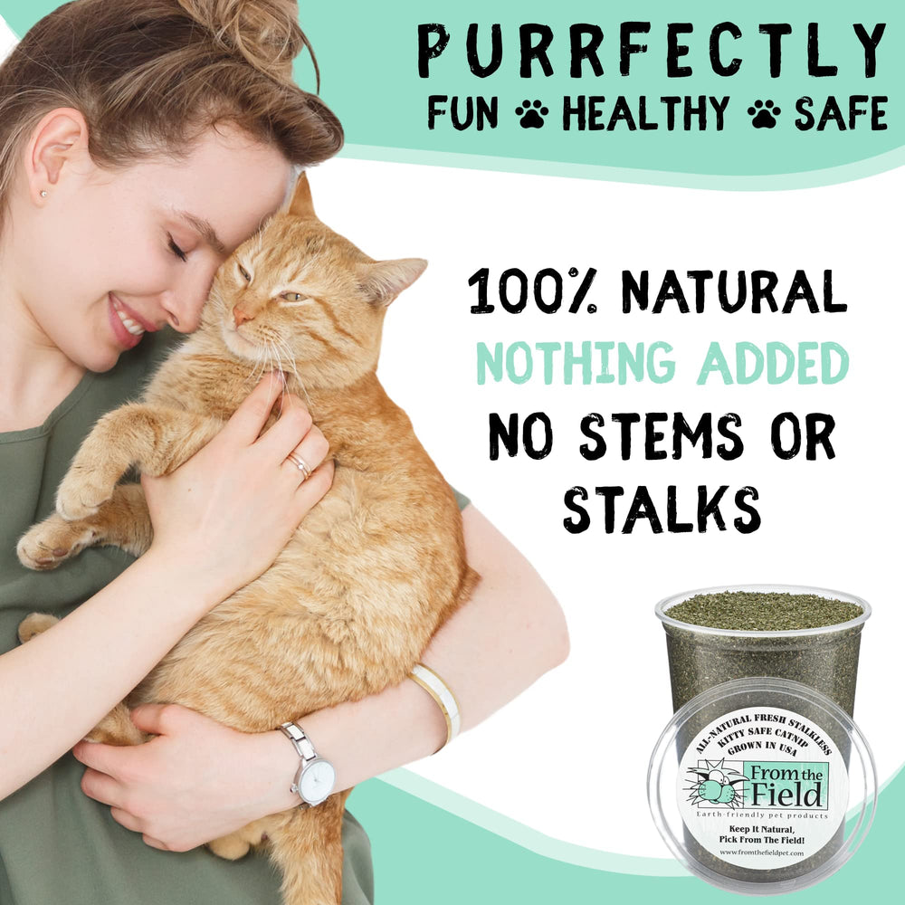 From The Field USA-grown Washington catnip field signals quality and safety for pets.