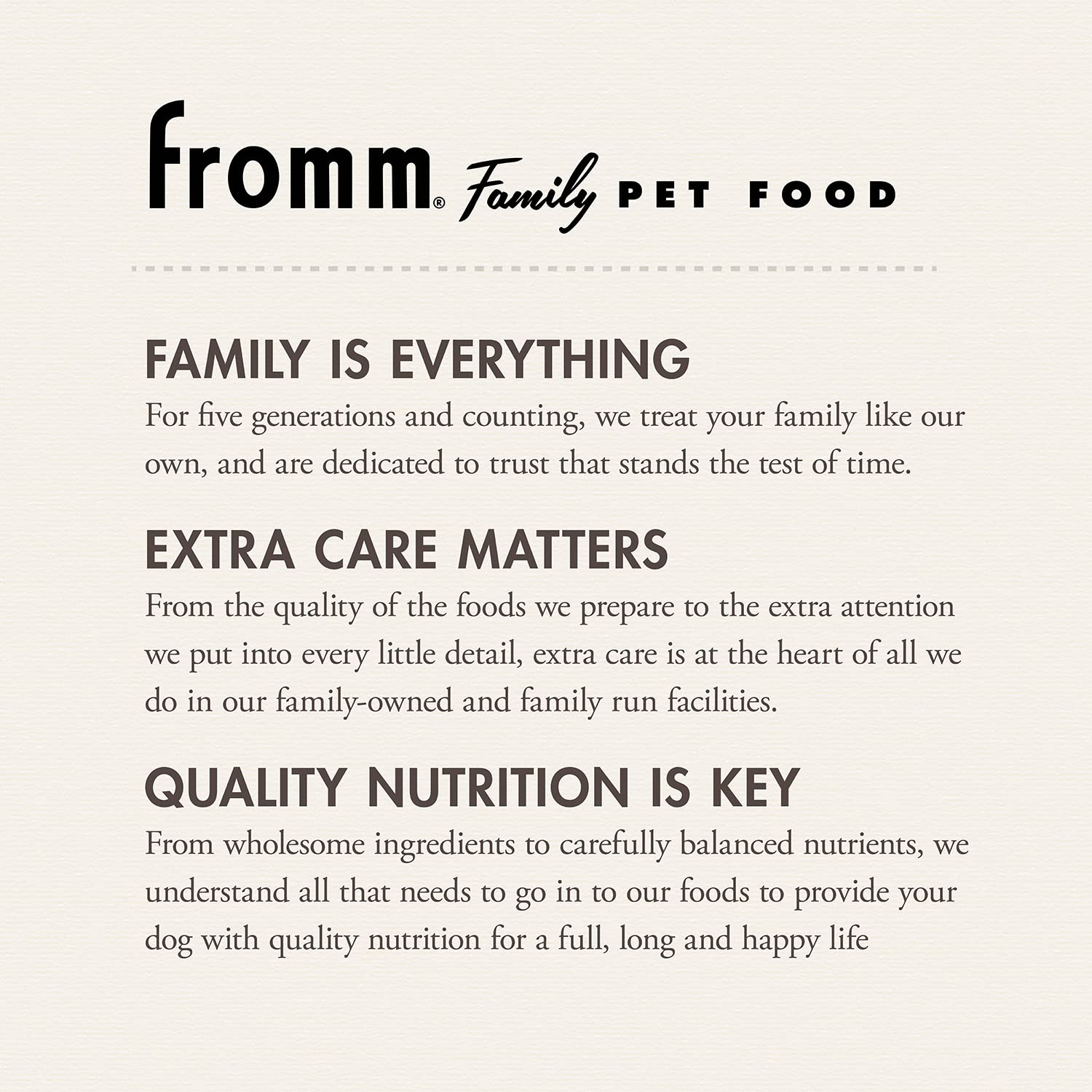 Fromm Classic Whitefish & Rice ingredients highlight digestibility and balanced nutrition