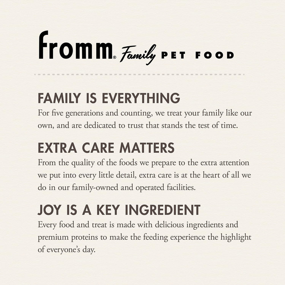 Serving-size view of Fromm Banana Kablammas treats for portion control.