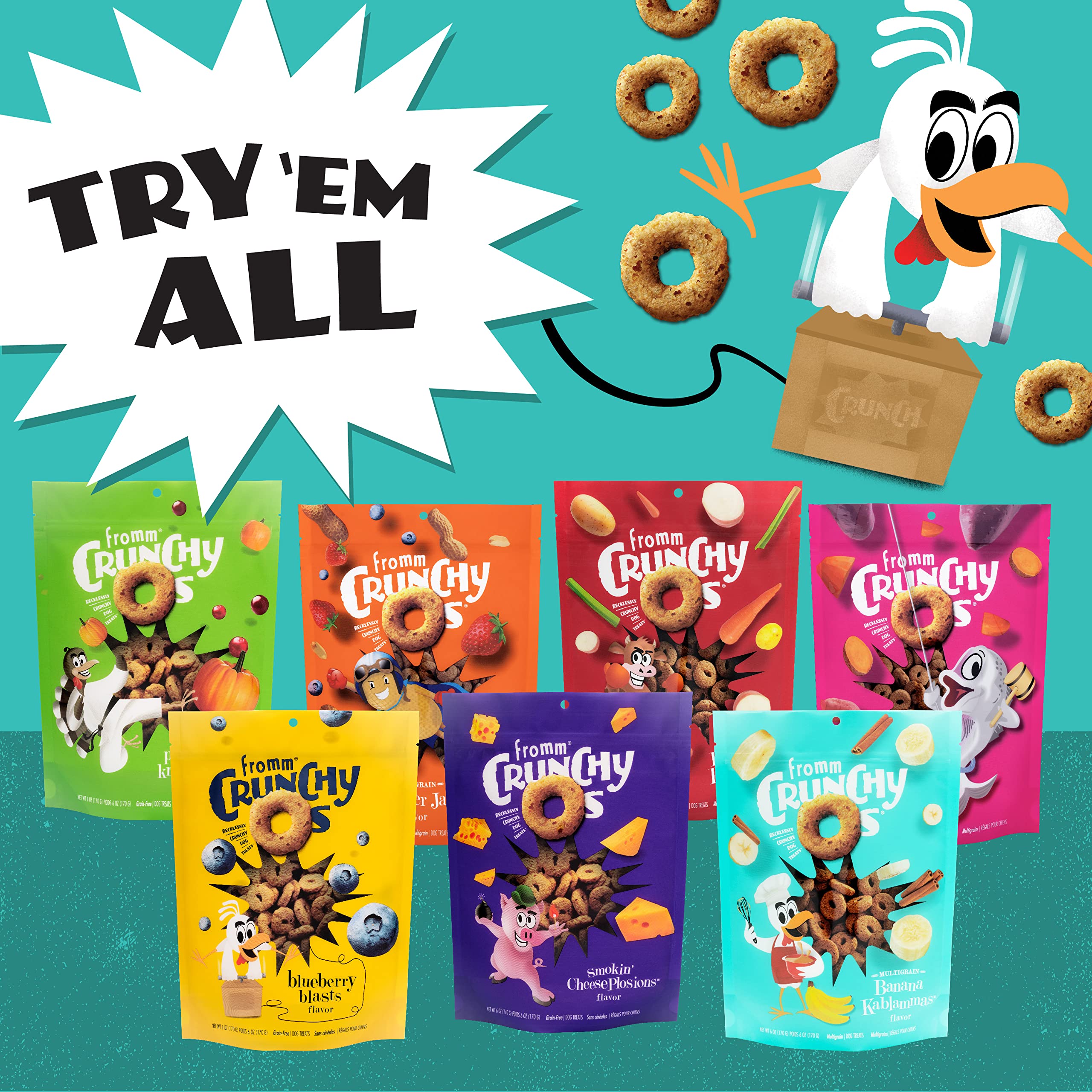 Re-sealed Fromm Slammon' bag maintaining freshness after use.