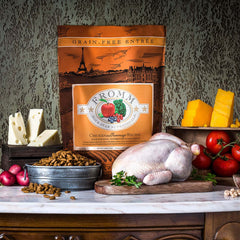 Fruits and vegetables blend in Fromm Four-Star, adding natural fiber and micronutrients