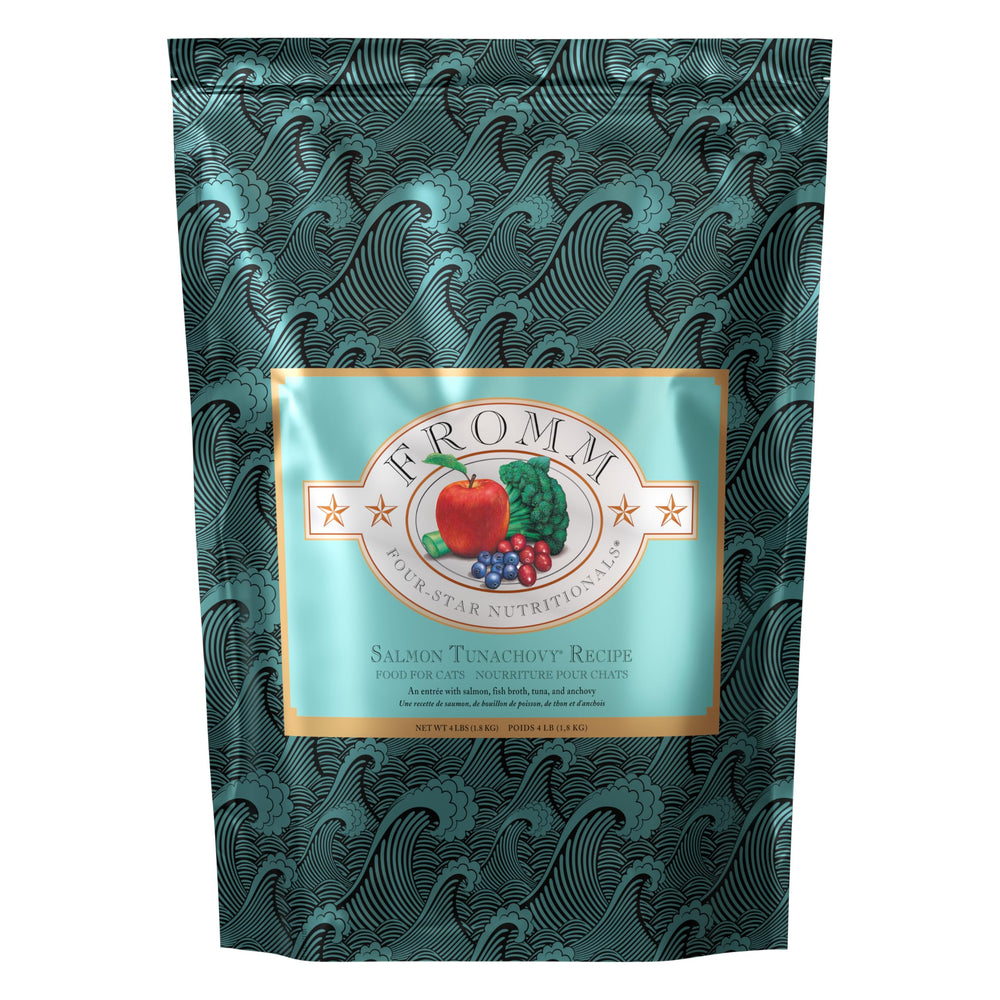 Fromm grain-free salmon tunachovy kibble for grain-free feline meals