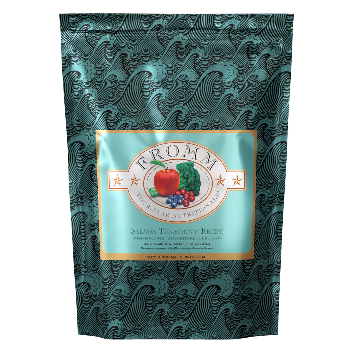 Fromm grain-free salmon tunachovy kibble for grain-free feline meals
