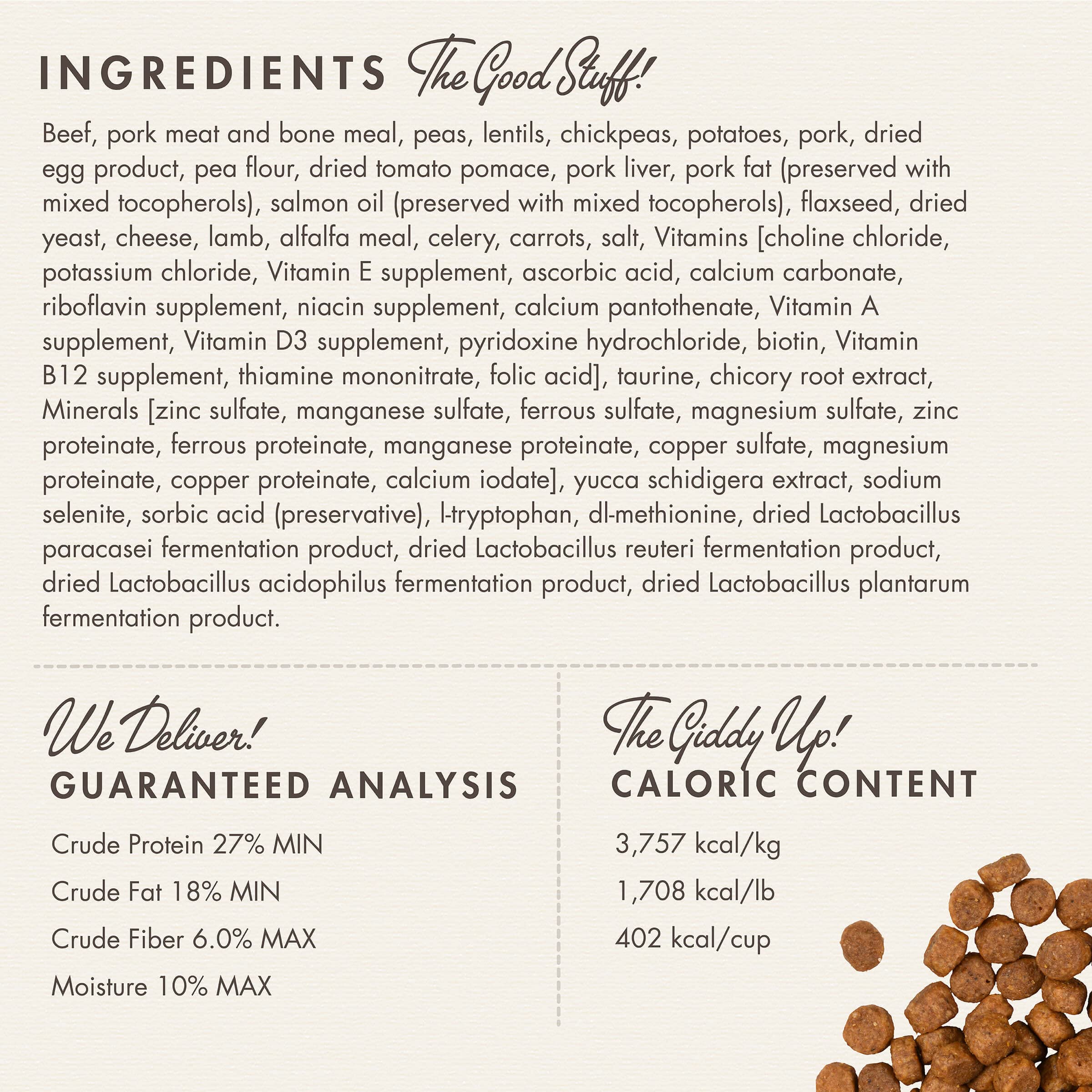 Fromm Heartland Gold Puppy ingredients highlighting omega-rich components.