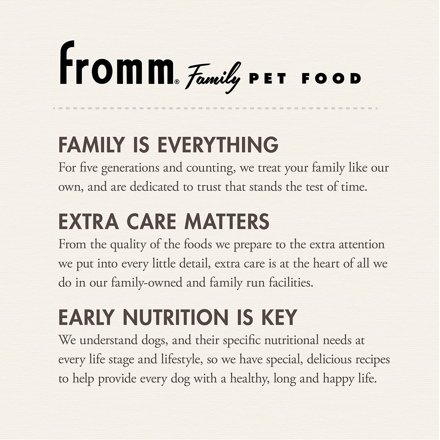 Fromm Large Breed Puppy Gold kibble in bowl showcases protein-rich formula for active puppies.