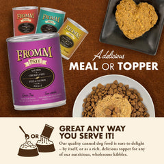 Fromm Salmon & Chicken Pate served in bowl shows creamy paté texture and ease of serving.