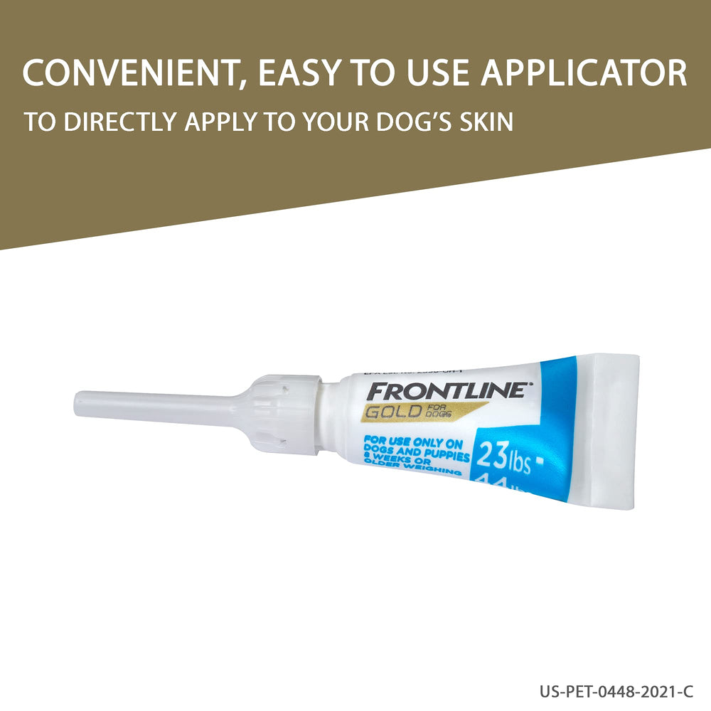 Frontline Gold provides month-long protection with a convenient three-pack.