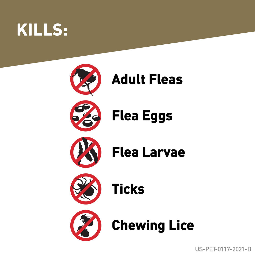 Frontline Gold ticks being targeted on a dog for reliable protection